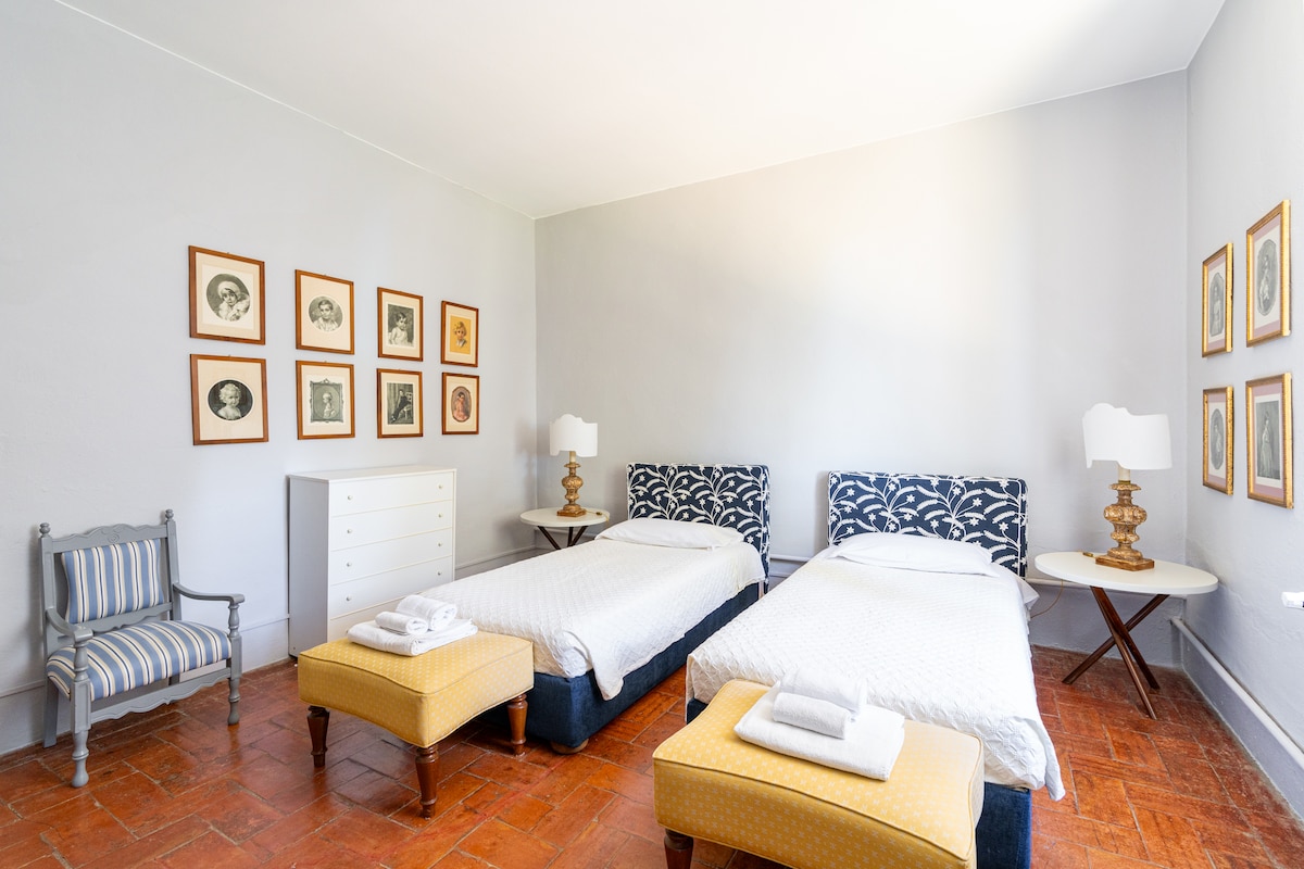 A twin bedroom